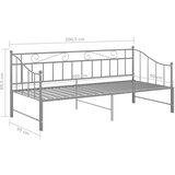  Za krevet na razvlačenje sivi metalni 90 x 200 cm | shoptok.hr