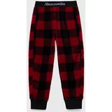 Abercrombie & Fitch Otroške pižama hlače rdeča barva