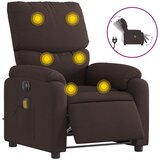 Maison Chic Električni masažni naslanjač - Relax naslanjač temno rjavo blago, (22134882) | Shoptok.si