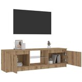 vidaXL TV omarica z LED artisan hrast 120x30x36 cm inženirski les | Shoptok.si