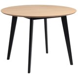 Actona Jedilna miza v dekorju hrastovega lesa Roxby, ø 105 cm Cene