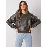 RUE PARIS Sweatshirt-RV-BL-7352.52-dark khaki | Shoptok.si