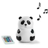 Rabbit And Friends Mehka lučka z daljincem in Bluetooth zvočnikom - panda - bela