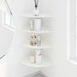  Lebdeća polica s policom s pohranom 4 pcs Bijeli 30 x 30 x 2 cm | Eponuda.com