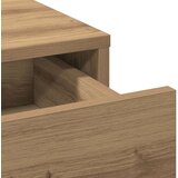vidaXL set 3 umetni hrast inženirski les, ogledalo visoka omarica | Shoptok.si