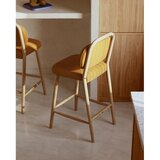 Kave Home Gorčično rumen barski stol (višina sedeža 66 cm) Helda – | Shoptok.si