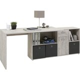 Livetastic kombinirana pisalna miza leseni material barve hrasta | Shoptok.si