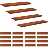Step treads 20 kom. 110 x 25 x 2 cm Smeđa Čvrsto drvo bukve | shoptok.hr
