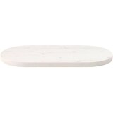  Mizna plošča bela 60x30x2,5 cm trdna borovina ovalna, (20817947) | Shoptok.si