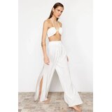 TRENDYOLMILLA Ženske pantalone Tbess24Pl00013, Krem Cene