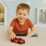 SPORTS Car Metal Pull Back Lights Sounds Red 1:43 | Shoptok.si