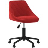 vidaXL Vrtljiv pisarniški stol vinsko rdeč žamet, (21377923) | Shoptok.si