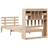 vidaXL Knjižna postelja brez vzmetnice 100x200 cm trdna borovina | Shoptok.si