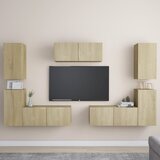 The Living Store Komplet TV omaric 7-delni sonoma hrast inženirski les - TV Omarica, (21374823) Cene