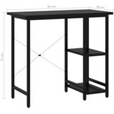  Stol za računalo crni 80 x 40 x 72 cm od MDF-a i metala | Eponuda.ba