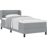 Box Spring Krevet s Madracem Svjetlosiva 90x190 cm Tkanina | shoptok.hr