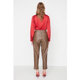 Trendyol Limited Edition Brown Front Buttoned Trousers | shoptok.hr