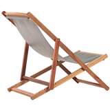 Bonami Essentials siv zložljiv vrtni ležalnik iz akacijevega lesa deck | Shoptok.si