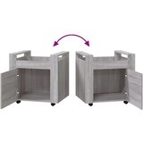 Kolica za radni stol boja sivog hrasta 60 x 45 x 60 cm drvena | shoptok.hr