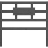  Posteljno vzglavje sivo 105,5x4x100 cm trdna borovina, (20645953) | Shoptok.si