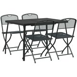  Set vanjskog namještaja 5 pcs Antracit Željezo i čelik | shoptok.hr