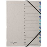 Pagna Organizator mapa Easy Grey, A4, 12 predelkov, siva / modra, (21651885) Cene