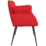  Dvosjed s metalnim nogama 2-sjedalo Crvena Umjetna koža | shoptok.hr