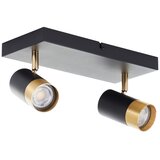 Brilliant LED spot svetiljka VIGOLO 2xGU10/5W/230V crna/zlatna | Eponuda.com