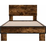  Okvir za krevet boja hrasta 90x200 cm konstruirano drvo i metal | Eponuda.com