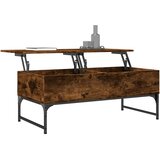  Stolić za kavu dimljena boja hrasta 100x50x40 cm drvo i metal | Eponuda.com