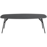 Actona Črna mizica s keramično ploščo 60x120 cm Caracas – Cene