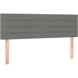 Maison Chic Posteljno vzglavje - Vzglavna omarica 2 kosa temno sivo 72x5x78/88 cm blago, (22077112) Cene