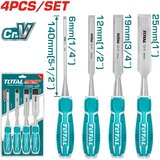Total alati Set dleta za drvo 4-delni | ePonuda.com