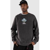 Blue Flowers Washed Flower Pulover stone wash | Shoptok.si