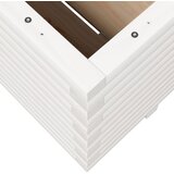  Vrtna sadilica bijela 100x100x49,5 cm od masivne borovine | Eponuda.com