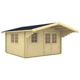 Male kuće Drvena kuća ENZO B 400 × 400 cm – bez završnog krovnog pokrova | shoptok.hr