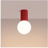 Sollux Rdeča stropna svetilka iz opalnega stekla ø 12 cm Orbital – | Shoptok.si