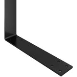  Naslon za sofu od paleta crni 110 cm željezni | shoptok.hr