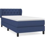 Maison Chic Box spring postelja - Vzmetna postelja z vzmetnico modra 80x200 cm blago SL893, (21889711) | Shoptok.si
