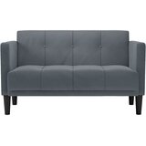  Dvosjed tamno sivi 111 cm baršun | shoptok.hr