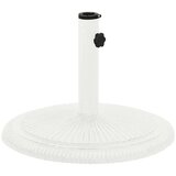 vidaXL Stojalo za senčnik belo 45x45x30 cm lito železo | Shoptok.si