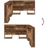  Skladišno uzglavlje Staro drvo 207,5 x 137,5 x 76,5 cm | shoptok.hr