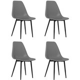 Maison Chic Jedilni stoli - Vzorci stoli 4 kosi sive barve PP A883, (22032289) Cene