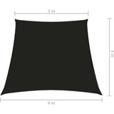 Jedro za zaštitu od sunca od tkanine trapezno 3/4 x 3 m crno | shoptok.hr