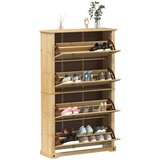  The living store omara za čevlje corona 99x32x163,5 cm trdna borovina - omarica za čevlje, (21485673) Cene
