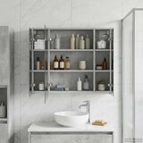  Kopalniška ogledalna omara Betonsko siva 73,5 x 16 x 62,5 cm, (5000232824) | Shoptok.si