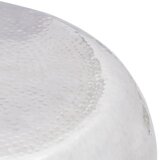  Stolić za kavu od čekićanog aluminija srebrni | Eponuda.com