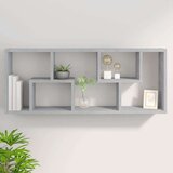 vidaXL Stenska polica betonsko siva 36x16x90 cm iverna plošča, (20620828) | Shoptok.si