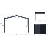 Paragon Outdoor - Aluminijska pergola s krovom sa žaluzinama Ikona 1013 | 3x4 m | BRANDED IN THE USA | shoptok.hr