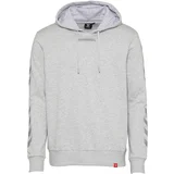 Hummel Sportska sweater majica 'Legacy' tamo siva / siva melange